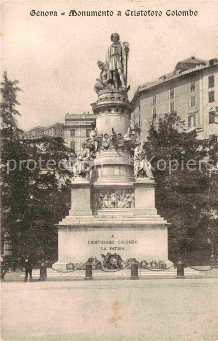 Genova Genua Liguria Monuemento a Cristoforo Colombo