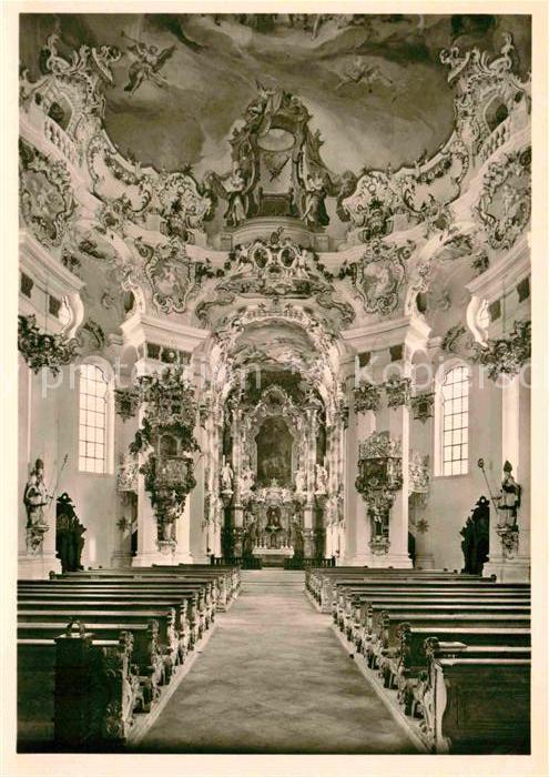 Wies Allgaeu Wallfahrtskirche innen