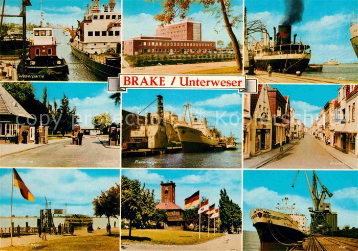 Brake Unterweser Weserpartie Pieranlage Kreisamt Schiffahrtsmuseum Breitestrasse