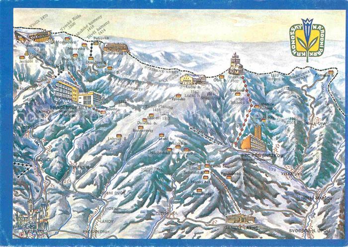 Krkonose Panoramakarte