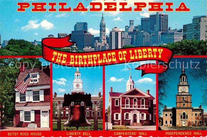 Philadelphia Pennsylvania Betsy Ross House Liberty Bell Carpenters Hall Independ