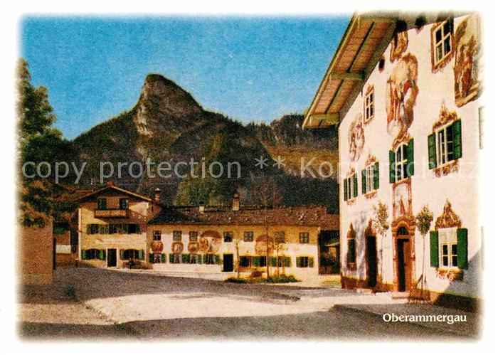 OBERAMMERGAU Bayern Haus Lueftlmalerei