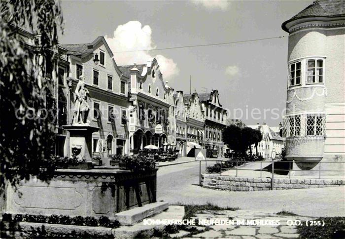 Neufelden Brunnen Stadtansicht