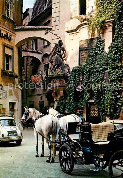 Wien Griechen Beisel Pferdedroschke