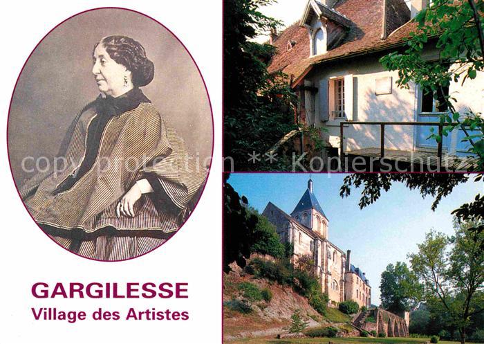 Gargilesse-Dampierre Portrait George Sand Kirche Schloss