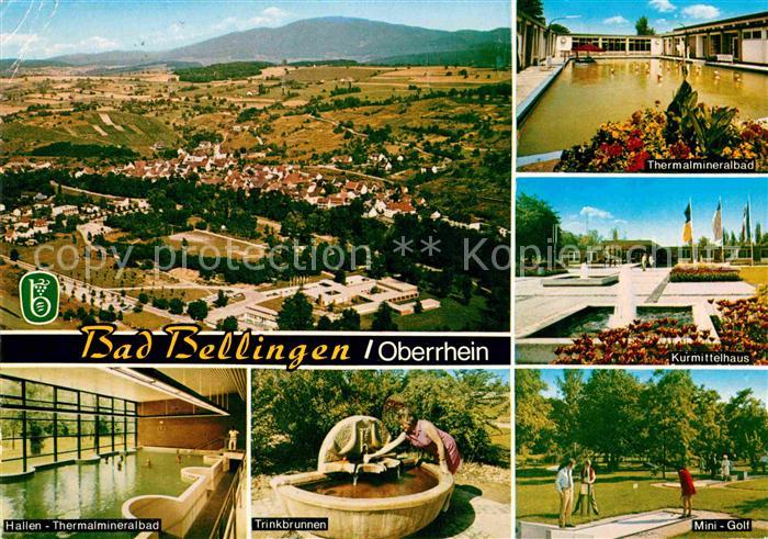 Bad Bellingen Panorama Thermalmineralbad Kurmittelhaus Minigolf