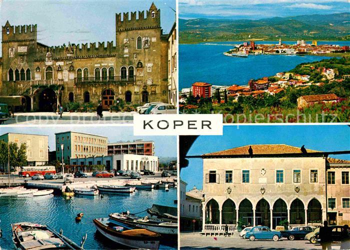 Koper Schloss Panorama Hafen