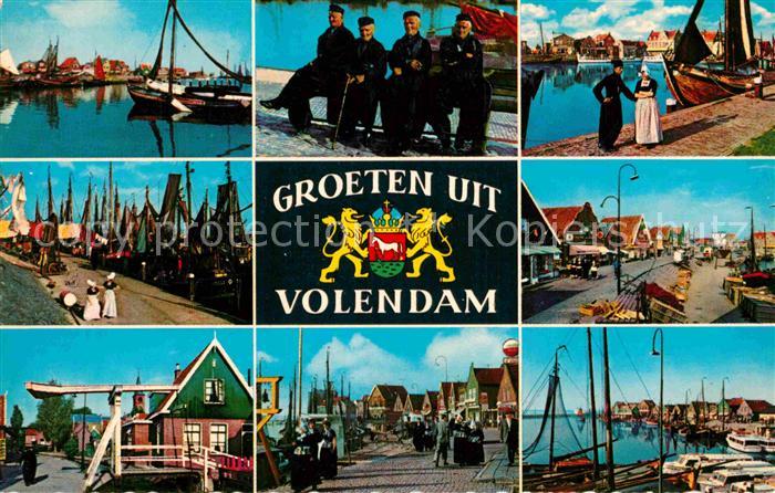 Volendam Hafen Tracht Ziehbruecke