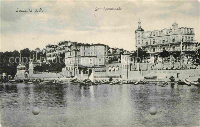 Sassnitz Ostseebad Ruegen Strandpromenade