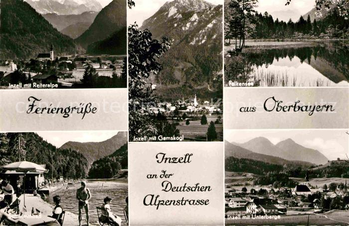 Inzell Traunstein Bayern mit Reiteralpe Falkensee Unterberge