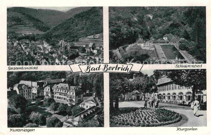 Bad Bertrich Fliegeraufnahmen mit Schwimmbad Kurgarten Kuranlagen