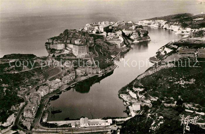 Bonifacio Corse du Sud Fliegeraufnahme Ville et le Port