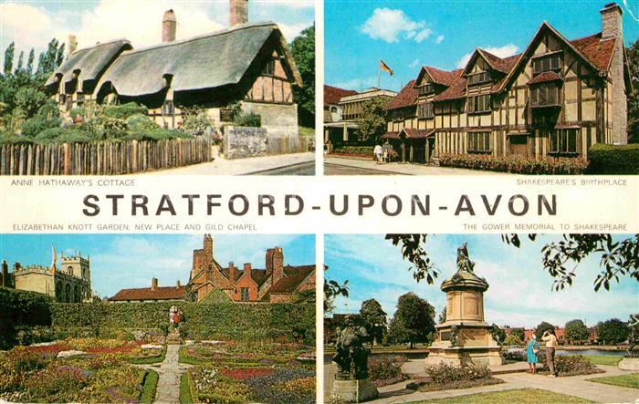 Stratford-Upon-Avon Shakespears Birthplace Anne Hathaways Cottage