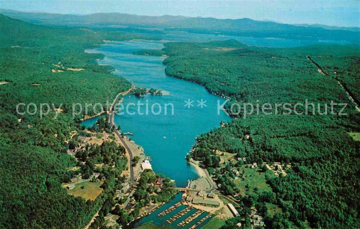 Alton Bay Fliegeraufnahme Lake Winnipe-Saukee