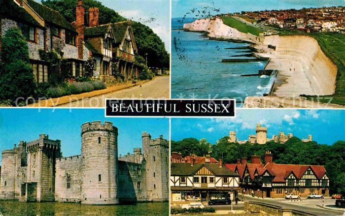 Sussex Fliegeraufnahme Steilkueste Schloss