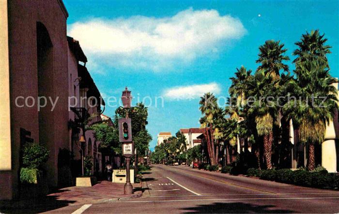 Santa Barbara California State Street Downtown Mall