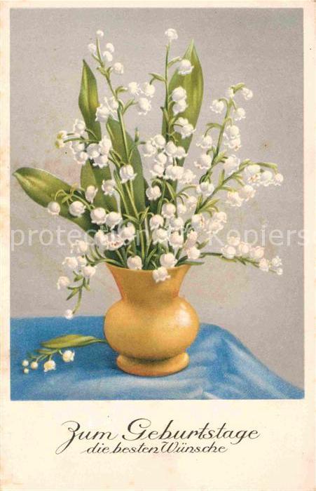 Geburtstag Maigloeckchen Vase
