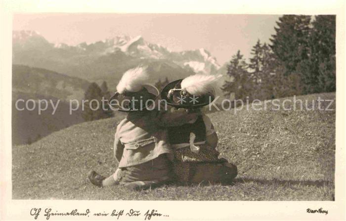 Kinder Child Enfants Hutmode Dirndl Latzhose Foto-Max-Stoess-Nr. 195