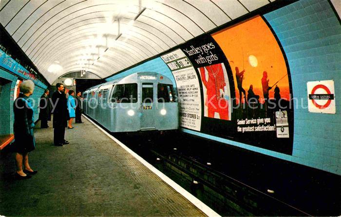 U-Bahn Subway Underground Metro Tube Train Seven Sisters Station London