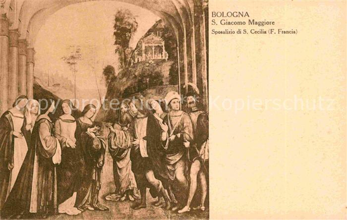 Kuenstlerkarte F. Francia Sposalizio di S. Cecilia