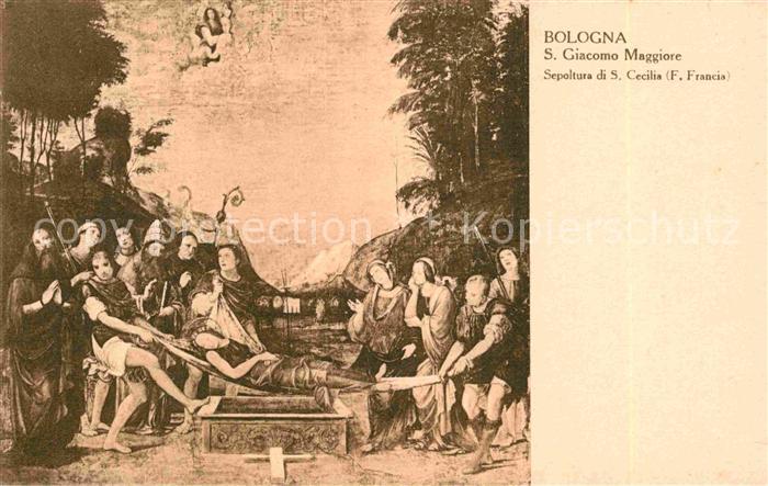 Kuenstlerkarte F. Francia Sepoltura si S. Cecilia