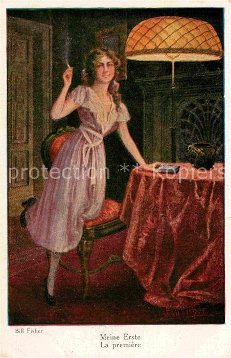 Verlag Galerie Muenchner Meister Nr. 426 Bill Fisher Meine Erste Zigarette