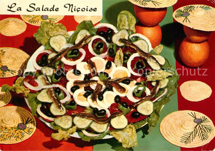 Lebensmittel Rezept Recette Salade Nicoise
