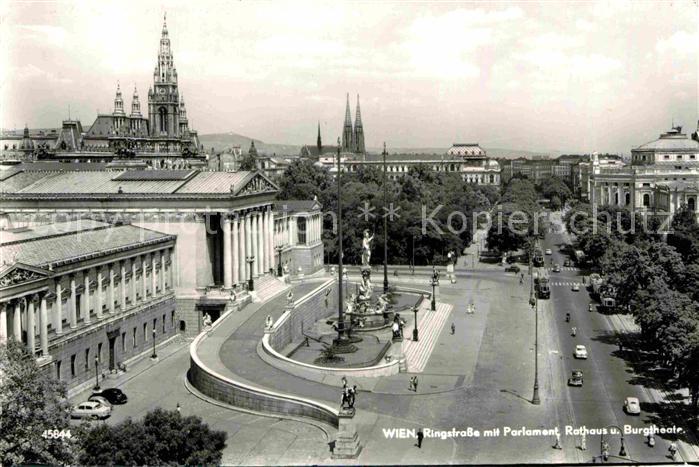 Wien Ringstrasse Parlament Rathaus Burgtheater