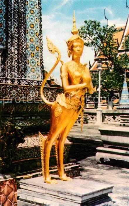 Bangkok Scenery of Kinnari in Wat Pra Keo Temple Emerald Buddha Grand Palace