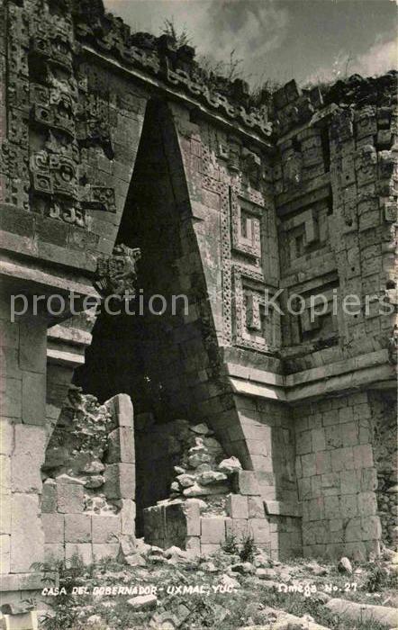 Uxmal Yucatan Casa del Gobernador Ruinen Stadt der Maya