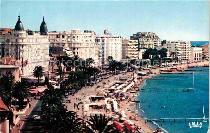 Cannes Alpes-Maritimes La croisette Les Grands Hotels Plage Cote d Azur