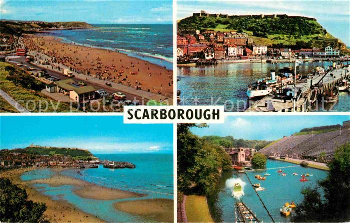 Scarborough UK North Bay South Sands and Old Harbour Pleasure Park Open Air Thea