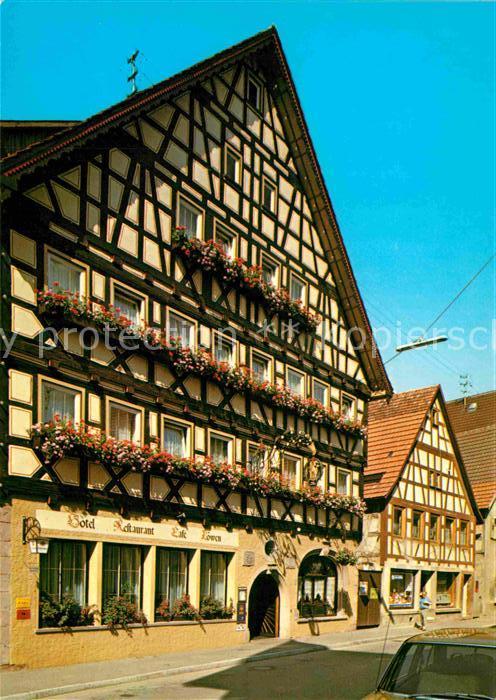 Dornstetten Wuerttemberg Hotel Restaurant Loewen ADAC CDH Fachwerkhaus Luftkuror