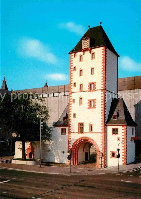 Mainz Rhein Eisenturm Tor Stadtmauer