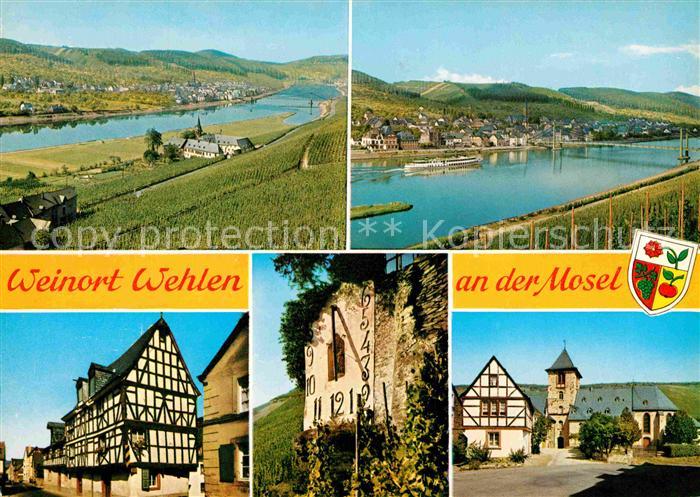 Wehlen Mosel Panorama Weinort Fachwerkhaus Hotel Restaurant Sonnenuhr Cornely Ka