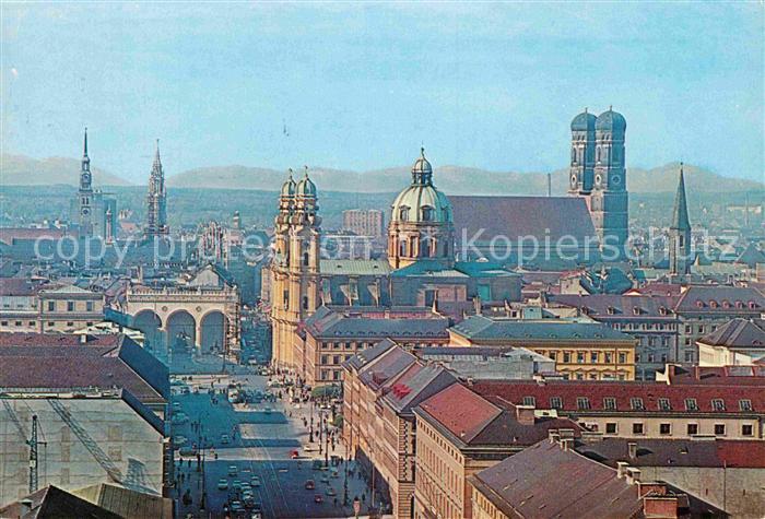 Muenchen Bayern Ludwigstrasse Frauenkirche