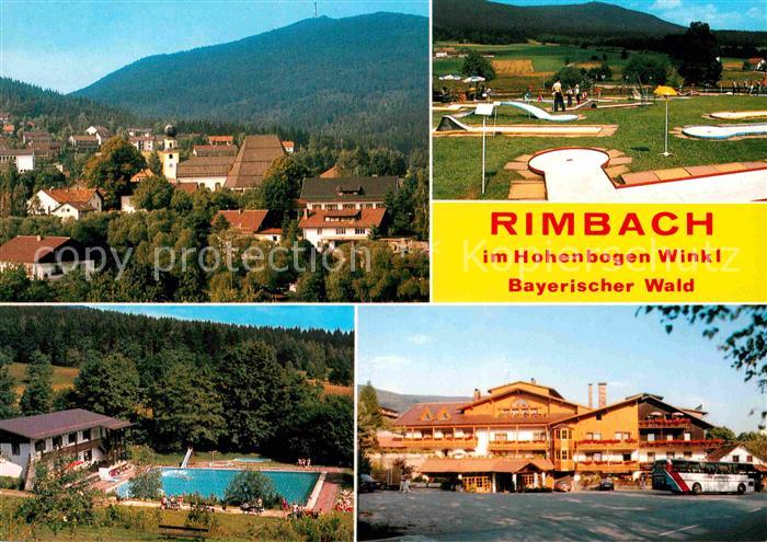 Rimbach Bayrischer Wald Teilansichten Schwimmbad Hotel Restaurant Minigolf Hoher