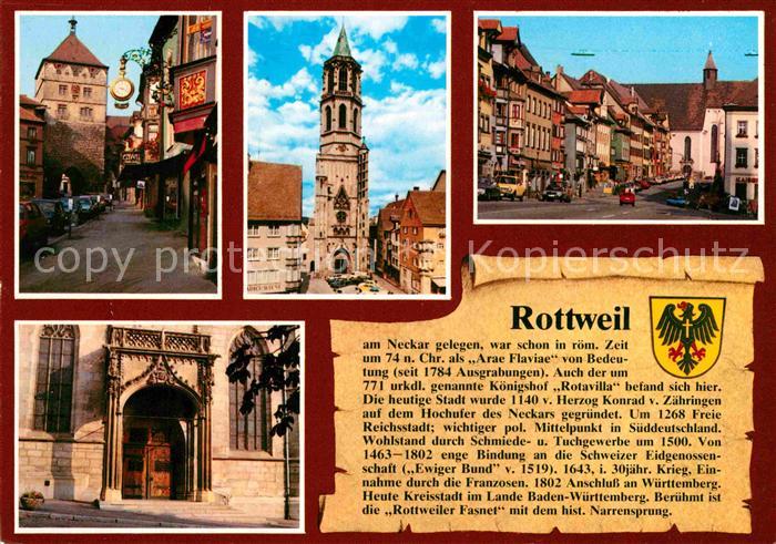Rottweil Neckar Altstadt Turm Kirche Geschichte