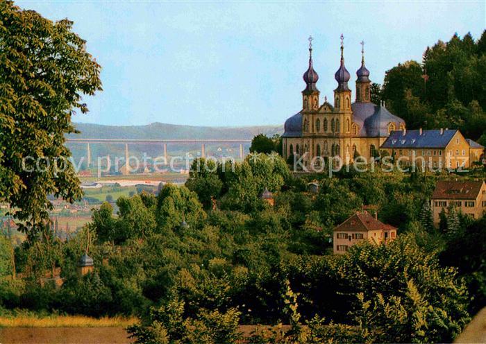 WueRZBURG Bayern Blick von der Festung Marienberg auf das Kaeppele und Autobahnb