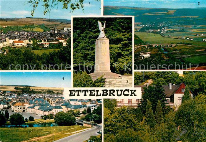 Ettelbruck Panorama Pont sur la Sure Monument Patton Auberge de la Jeunesse