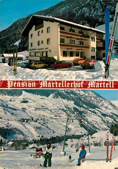 Martell Gasthof Martellerhof Pension Wintersportplatz Martelltal