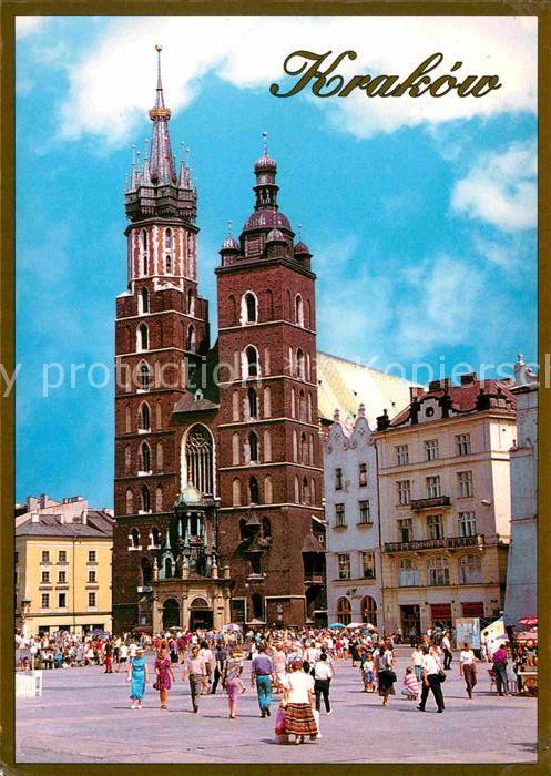 Krakow Krakau Rynek Glowny Kosciol Mariacki Marktplatz Kirche