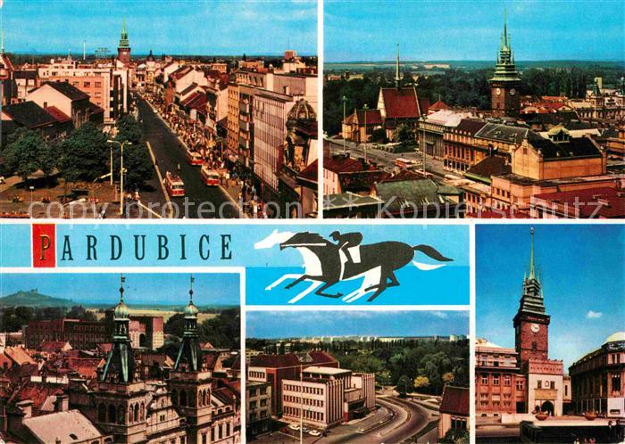 Pardubice Pardubitz Trida Miru Namesti Osvobozeni Zelenou Zelene brany Skola