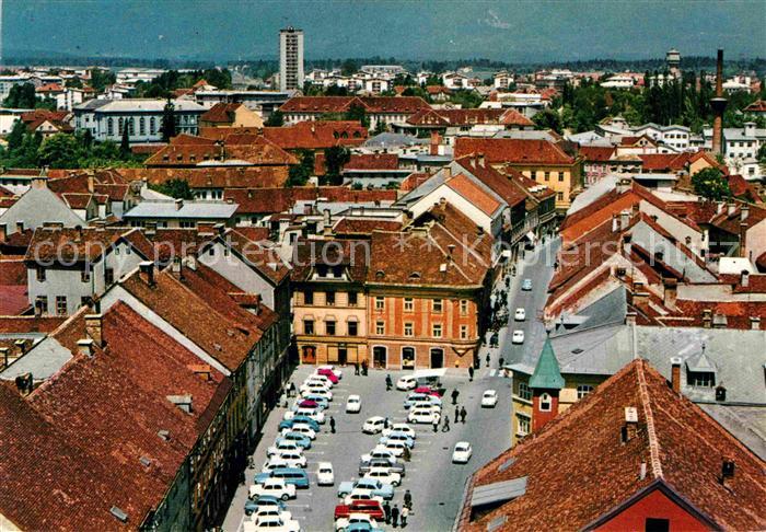 Kranj Krainburg Blick ueber die Altstadt