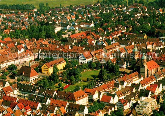 FREUDENSTADT BW Marktplatz Heilklimatischer Kurort im Schwarzwald Fliegeraufnahm