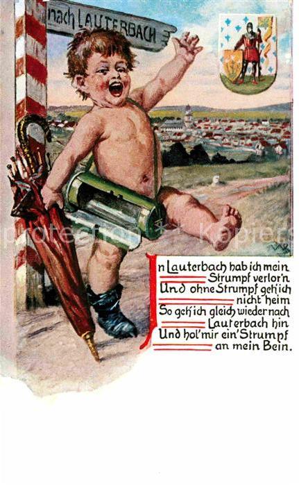 Lauterbach Hessen Wegweiser Karikatur