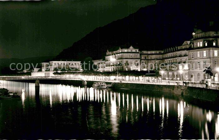 Bad Ems Kurhaus Kurpromenade bei Nacht