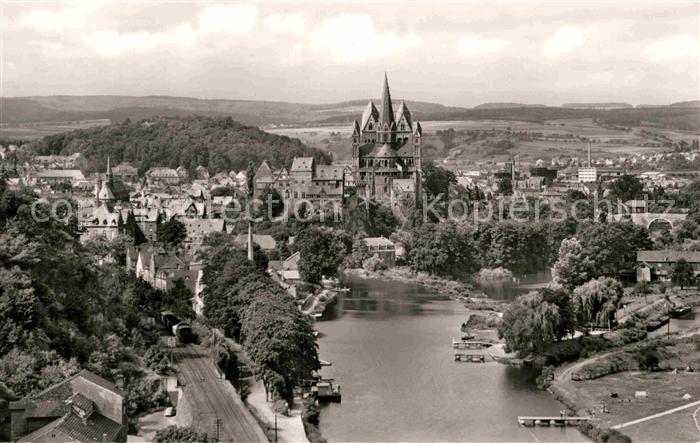 Limburg Lahn Panorama mit Stadtkirche