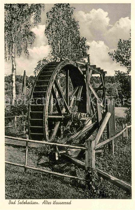 Bad Salzhausen Altes Wasserrad