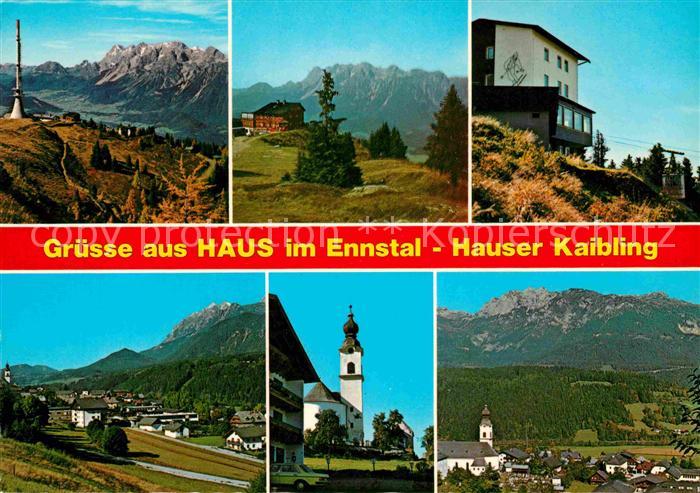 Haus Ennstal Hauser Kaibling Panorama Kirche Bergstation